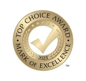 Top Choice Award Durham Region for ProHealth Physiotherapy Oshawa for 2023